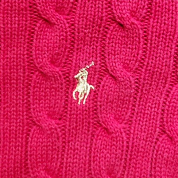 Knit Red Polo pullover - Picture 3 of 4